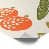 Bird Fruit Garden：シームレス ポスター (角)