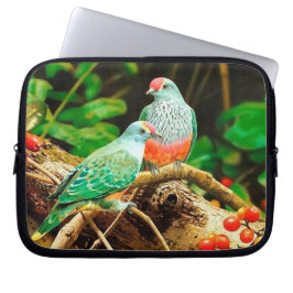 Bird green_funda ラップトップスリーブ