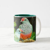 Bird green_iphone ツートーンマグカップ (正面右)