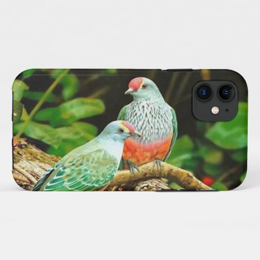 Bird green_iphone Case-Mate iPhoneケース (裏面(横))