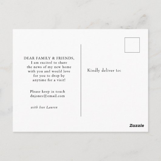 Bird Houseを移動しました ポストカード (裏面)