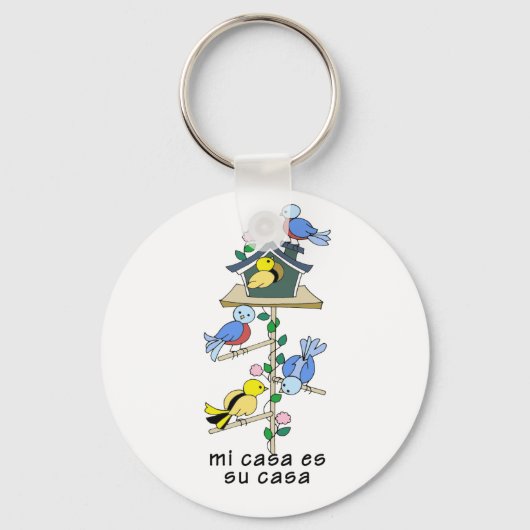 Bird Houses My House is Your House スペインの - キーホルダー (正面)