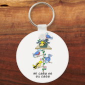Bird Houses My House is Your House スペインの - キーホルダー (正面)