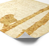 Bird in a branch ポスター (角)