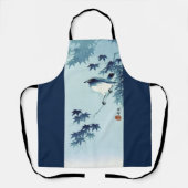 Bird in Blue、Koson、浮世絵 エプロン (正面)
