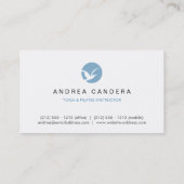 BIRD IN CIRCLEロゴ（青）名刺 名刺 (裏面)