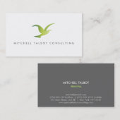 Bird in Flightロゴ(緑)名刺 名刺 (正面/裏面)