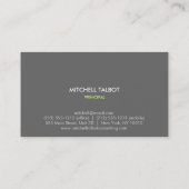 Bird in Flightロゴ(緑)名刺 名刺 (裏面)