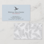Bird in Flightロゴ(Lt Blue/Gray)名刺 名刺 (正面/裏面)