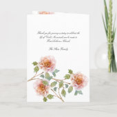 Bird in Flowers Celebration of Life Program プログラム (裏面)