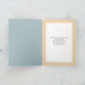 Bird in Log Blue 2フレーム誕生日 カード (内部)