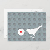 Bird in Loveはがき ポストカード (正面/裏面)