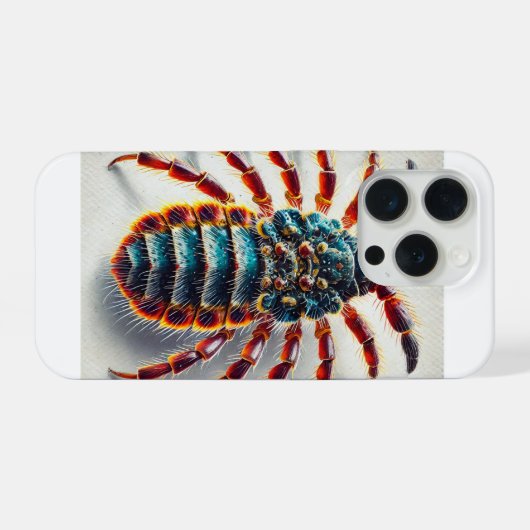 Bird Lice 070824IREF238 - Watercolor iPhoneケース (裏面横)