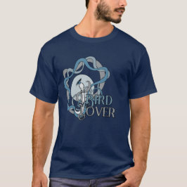 Bird lover with Indian paradise flycatcher Tシャツ