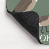 Bird Lovers Canada Geese Illustration Personalized マウスパッド (コーナー)