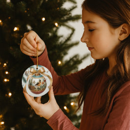 Bird Lovers  Keepsake  Christmas Ornament セラミックオーナメント