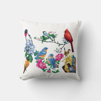 Bird Lovers Throw Pillow クッション