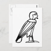 Bird man(Soul),エジプトの象形文字 ポストカード (正面/裏面)