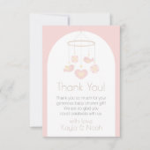 Bird Mobile Nesting Party サンキューカード (正面)