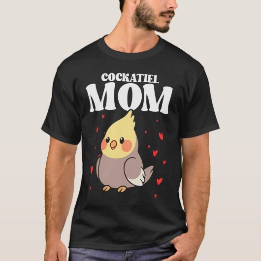 Bird Mom Cockatiels Birding Bird Watching Mother B Tシャツ (正面)