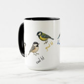 Bird Mug – ガーデンバードの水彩コーヒーカップ マグカップ (正面左)