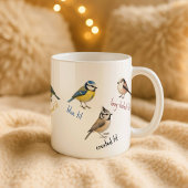 Bird Mug – 庭の鳥の水彩コーヒーカップ コーヒーマグカップ