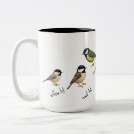 Bird Mug – Garden Birds Watercolour Coffee Cup ツートーンマグカップ