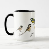 Bird Mug – Garden Birds Watercolour Coffee Cup マグカップ (左)