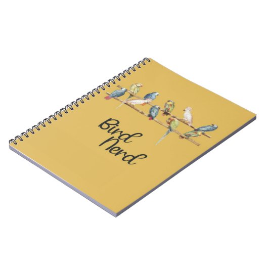 Bird Nerd Birding Ornithology Birdwatching Birder ノートブック (左側)