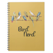 Bird Nerd Birding Ornithology Birdwatching Birder ノートブック (正面)