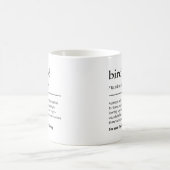 Bird Nerd Definition Funny Birdwatcher Gift コーヒーマグカップ (中央)