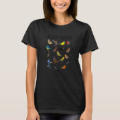 Bird Nerd Different Kinds of Bird Cute Bird Tシャツ (正面)