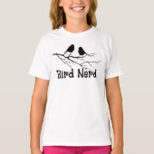 Bird Nerd Fun Bird Watcher Birding Tシャツ (正面)