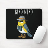 Bird Nerd Funny Bird Watching Birding Bird Lover W マウスパッド (マウス)