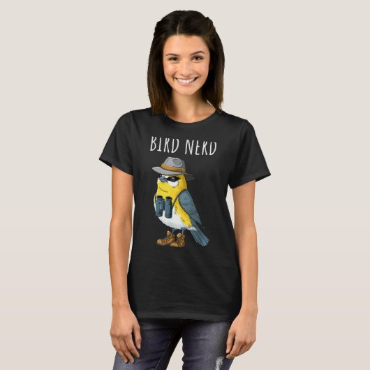 Bird Nerd Funny Bird Watching Birding Bird Lover W Tシャツ (正面フル)