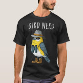 Bird Nerd Funny Bird Watching Birding Bird Lover W Tシャツ (正面)