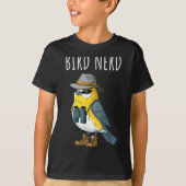 Bird Nerd Funny Bird Watching Birding Bird Lover W Tシャツ (正面)