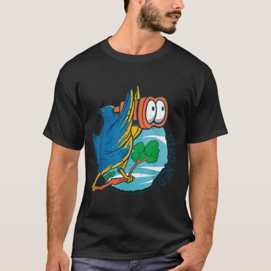 Bird Nerd Funny Bird Watching Birds Lover Ornithol Tシャツ (正面)