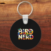 Bird Nerd Funny Birdwatching Birdwatcher Bird Love キーホルダー (正面)