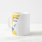 bird of hope_blue bill コーヒーマグカップ (正面左)