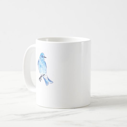 bird of hope_mountain bluebird コーヒーマグカップ (正面左)