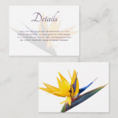 Bird of Paradiseの詳細結婚エンクロージャカード エンクロージャーカード (正面/裏面)