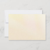 Bird of Paradiseハワイアン結婚のメニュー返信カード 出欠カード (裏面)