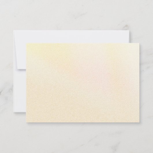 Bird of Paradiseハワイアン結婚のメニュー返信カード 出欠カード (裏面)