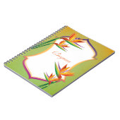 Bird of Paradise熱帯フローラ手帳 ノートブック (左側)