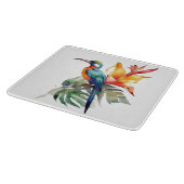 Bird of Paradise、カラフル幻想鳥'n flower カッティングボード (角)