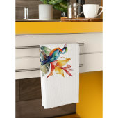 Bird of Paradise、カラフル幻想鳥'n flower キッチンタオル