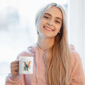 Bird of Paradise、カラフル幻想鳥'n flower コーヒーマグカップ