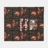 Bird of Paradise フリースブランケット (正面(横))