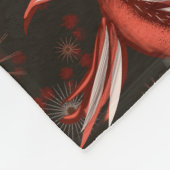 Bird of Paradise フリースブランケット (角)